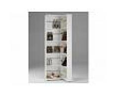 Venta-unica Mueble zapatero WALKER - 1 puerta & 1 espejo - Blanco