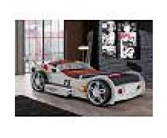Venta-unica Cama coche RUNNER con cajón - 90x200 cm - Blanco