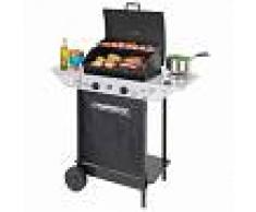 Campingaz Barbacoa de gas Campingaz Xpert 100 LS Plus Rocky, horno, parrilla y rejilla para piedra volcánica