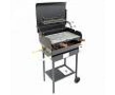 Cruccolini Barbacoa de gas con piedra ollar de chapa pesada Cruccolini Everyday, superfice 50x38