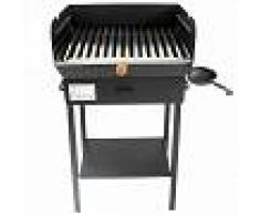 Cruccolini Barbacoa de carbón y de leña con chasis de chapa Cruccolini Family 50x38