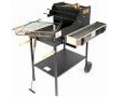 Cruccolini Barbacoa de leña con chasis de chapa pesada Cruccolini Ghiottone parrilla 50x50 cm