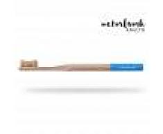 Naturbrush Cepillo de dientes de bambú para adultos - azul